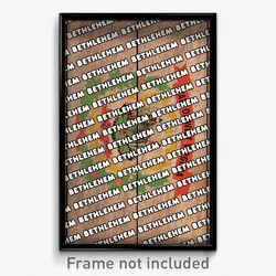 Bethlehem West Virginia Poster (WV City Souvenir 11x17 Town Print)
