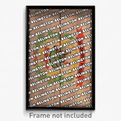 Belington West Virginia Poster (WV City Souvenir 11x17 Town Print)