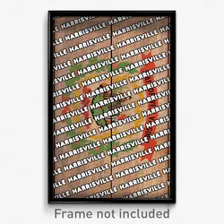 Harrisville West Virginia Poster (WV City Souvenir 11x17 Town Print)