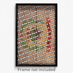 Glen Dale West Virginia Poster (WV City Souvenir 11x17 Town Print)
