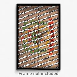 Shepherdstown West Virginia Poster (WV City Souvenir 11x17 Town Print)