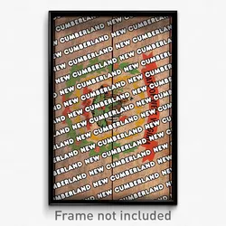 New Cumberland West Virginia Poster (WV City Souvenir 11x17 Town Print)