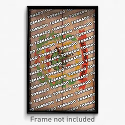 Tornado West Virginia Poster (WV City Souvenir 11x17 Town Print)