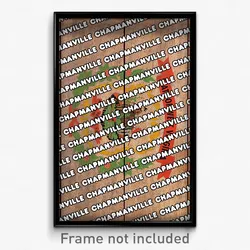 Chapmanville West Virginia Poster (WV City Souvenir 11x17 Town Print)