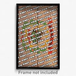 Piney View West Virginia Poster (WV City Souvenir 11x17 Town Print)