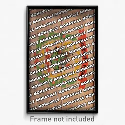Monaville West Virginia Poster (WV City Souvenir 11x17 Town Print)