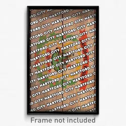 Hartford City West Virginia Poster (WV City Souvenir 11x17 Town Print)