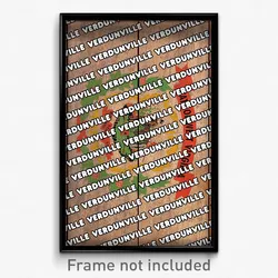 Verdunville West Virginia Poster (WV City Souvenir 11x17 Town Print)