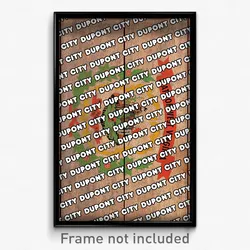 Dupont City West Virginia Poster (WV City Souvenir 11x17 Town Print)