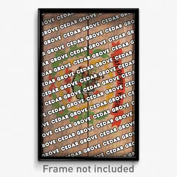 Cedar Grove West Virginia Poster (WV City Souvenir 11x17 Town Print)