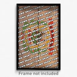 Grant Town West Virginia Poster (WV City Souvenir 11x17 Town Print)
