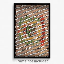 Mitchell Heights West Virginia Poster (WV City Souvenir 11x17 Town Print)