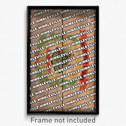 Hinkleville West Virginia Poster (WV City Souvenir 11x17 Town Print)