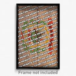 Charlton Heights West Virginia Poster (WV City Souvenir 11x17 Town Print)