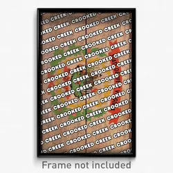 Crooked Creek West Virginia Poster (WV City Souvenir 11x17 Town Print)