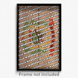 Wardensville West Virginia Poster (WV City Souvenir 11x17 Town Print)
