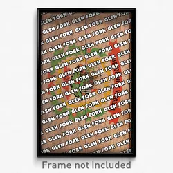 Glen Fork West Virginia Poster (WV City Souvenir 11x17 Town Print)