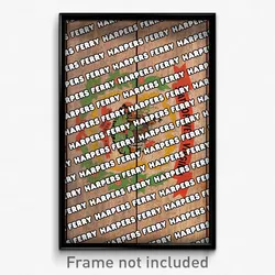 Harpers Ferry West Virginia Poster (WV City Souvenir 11x17 Town Print)