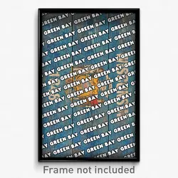 Green Bay Wisconsin Poster (WI City Souvenir 11x17 Town Print)