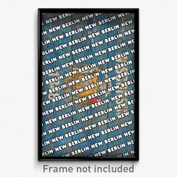 New Berlin Wisconsin Poster (WI City Souvenir 11x17 Town Print)