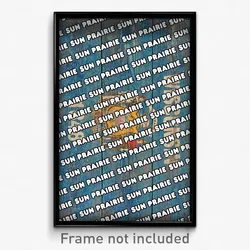Sun Prairie Wisconsin Poster (WI City Souvenir 11x17 Town Print)
