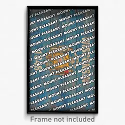 Mount Pleasant Wisconsin Poster (WI City Souvenir 11x17 Town Print)