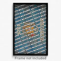 South Milwaukee Wisconsin Poster (WI City Souvenir 11x17 Town Print)