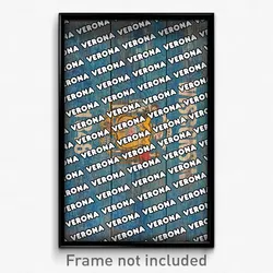 Verona Wisconsin Poster (WI City Souvenir 11x17 Town Print)