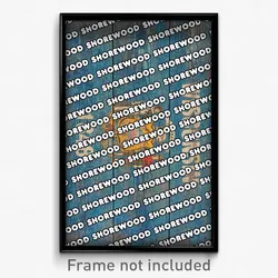 Shorewood Wisconsin Poster (WI City Souvenir 11x17 Town Print)