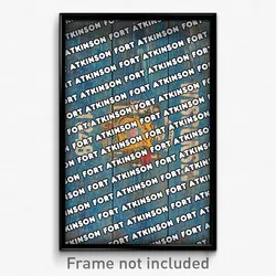 Fort Atkinson Wisconsin Poster (WI City Souvenir 11x17 Town Print)