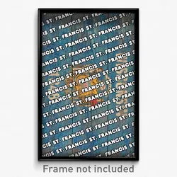 St. Francis Wisconsin Poster (WI City Souvenir 11x17 Town Print)