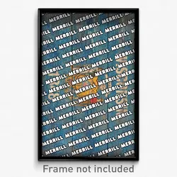 Merrill Wisconsin Poster (WI City Souvenir 11x17 Town Print)