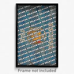 Delavan Wisconsin Poster (WI City Souvenir 11x17 Town Print)