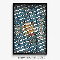 Altoona Wisconsin Poster (WI City Souvenir 11x17 Town Print)