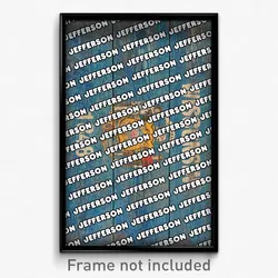 Jefferson Wisconsin Poster (WI City Souvenir 11x17 Town Print)
