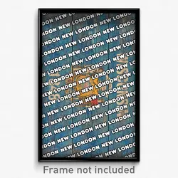 New London Wisconsin Poster (WI City Souvenir 11x17 Town Print)
