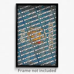 Waterford Wisconsin Poster (WI City Souvenir 11x17 Town Print)