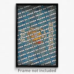 Prairie du Chien Wisconsin Poster (WI City Souvenir 11x17 Town Print)