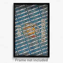 Columbus Wisconsin Poster (WI City Souvenir 11x17 Town Print)