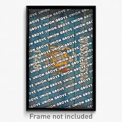 Union Grove Wisconsin Poster (WI City Souvenir 11x17 Town Print)