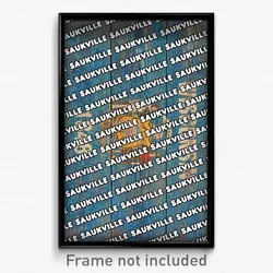 Saukville Wisconsin Poster (WI City Souvenir 11x17 Town Print)