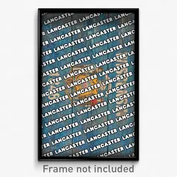 Lancaster Wisconsin Poster (WI City Souvenir 11x17 Town Print)