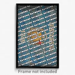 Raymond Wisconsin Poster (WI City Souvenir 11x17 Town Print)