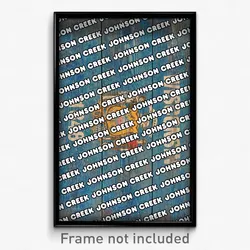 Johnson Creek Wisconsin Poster (WI City Souvenir 11x17 Town Print)