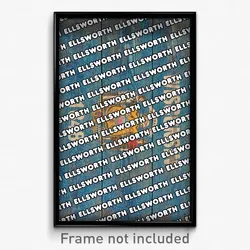 Ellsworth Wisconsin Poster (WI City Souvenir 11x17 Town Print)