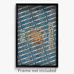 Yorkville Wisconsin Poster (WI City Souvenir 11x17 Town Print)