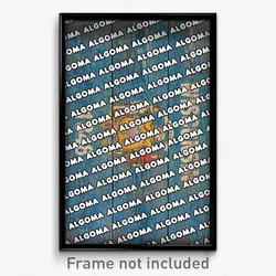 Algoma Wisconsin Poster (WI City Souvenir 11x17 Town Print)
