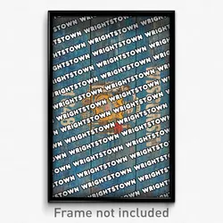 Wrightstown Wisconsin Poster (WI City Souvenir 11x17 Town Print)