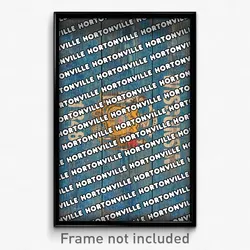 Hortonville Wisconsin Poster (WI City Souvenir 11x17 Town Print)