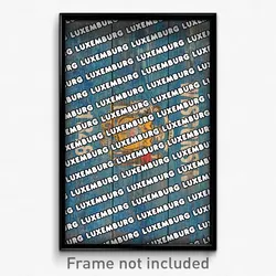 Luxemburg Wisconsin Poster (WI City Souvenir 11x17 Town Print)